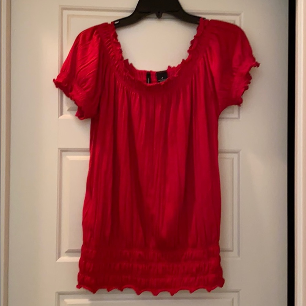 New Directions Ladies Sexy Off/On the Shoulder Top